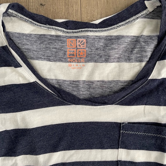 BOGO Nollie Navy and White Striped T-Shirt - Picture 6 of 7